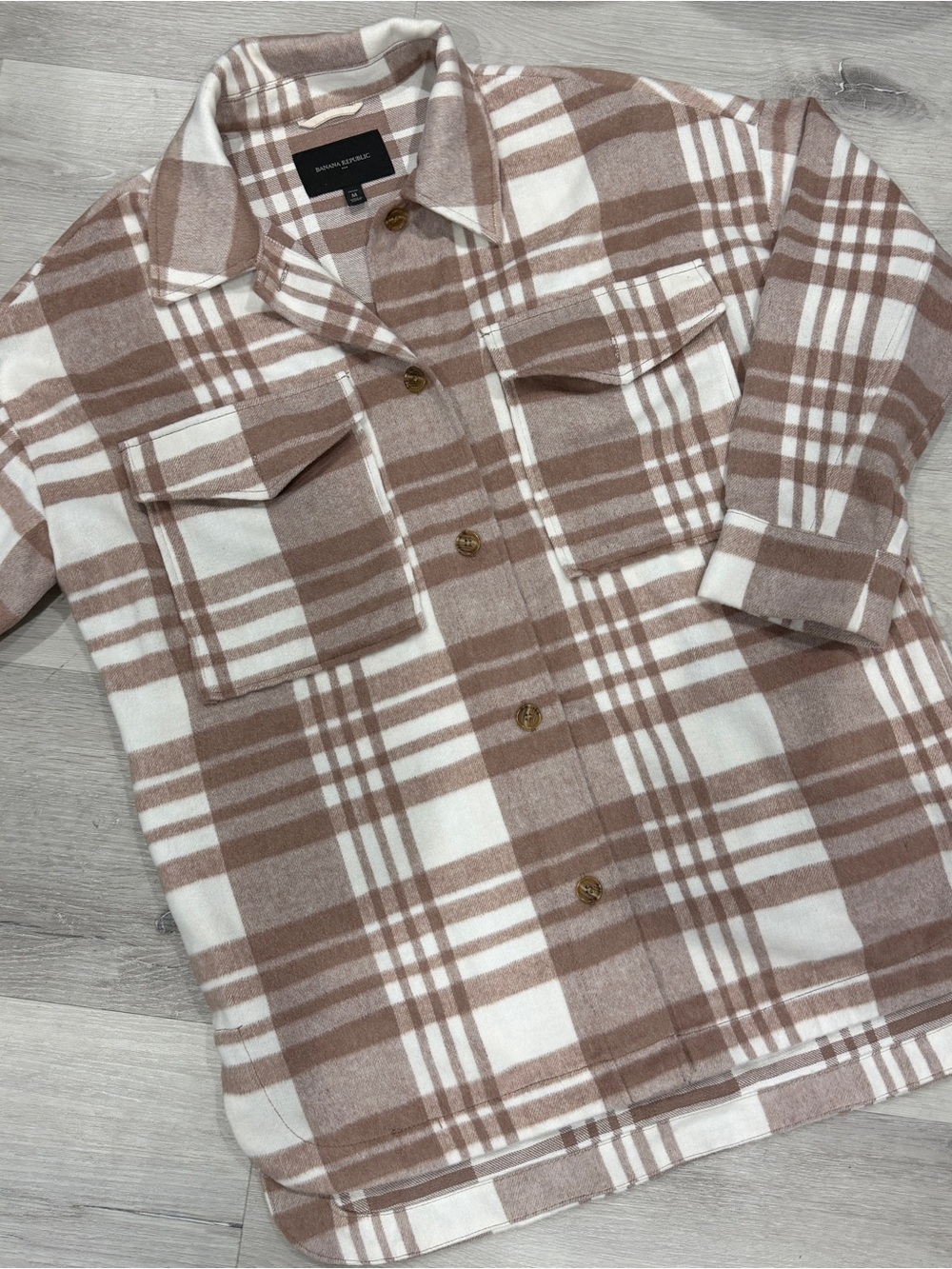 Banana Republic Plaid Coat
